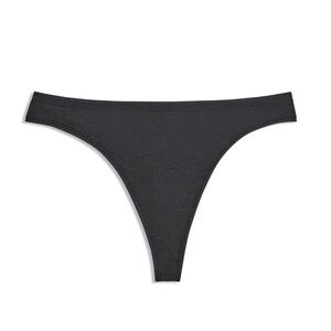 Allbirds Anytime Thong NEW size XL Natural‎ Black Organic Cotton Blend Underwear
